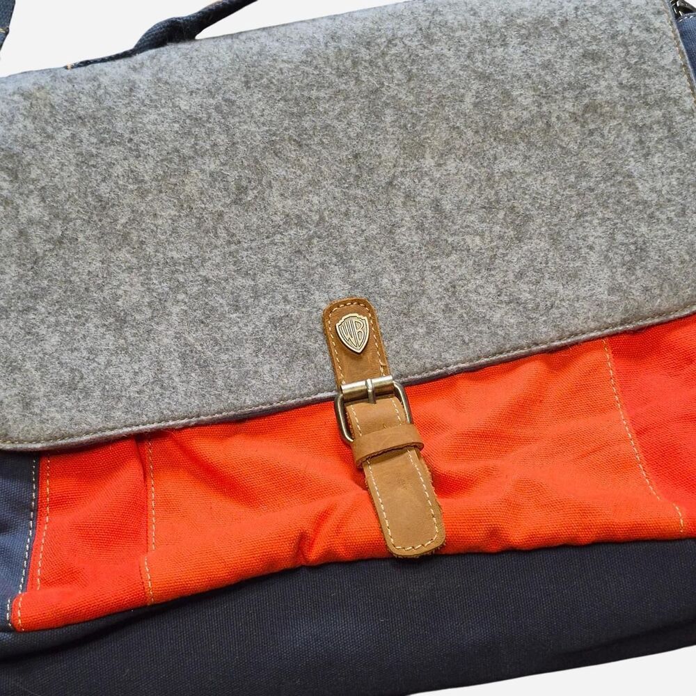 Warner-bros Orange and Blue Messenger Bag